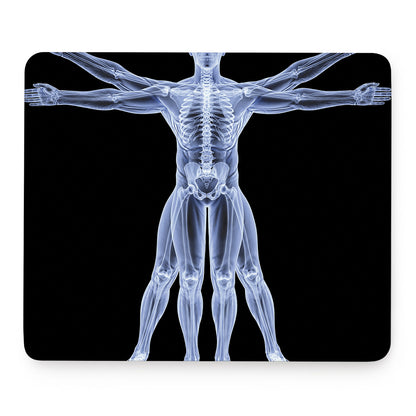 Vitruvian Man X-Ray Print Mouse Pad