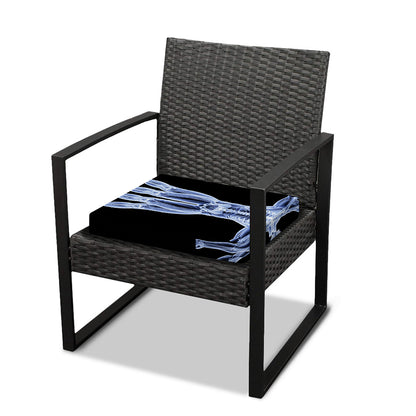 Vitruvian Man X-Ray Print Outdoor Seat Cushion Cover