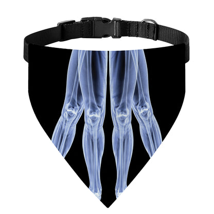 Vitruvian Man X-Ray Print Over The Collar Dog Bandana