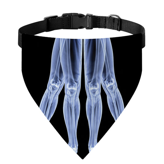Vitruvian Man X-Ray Print Over The Collar Dog Bandana