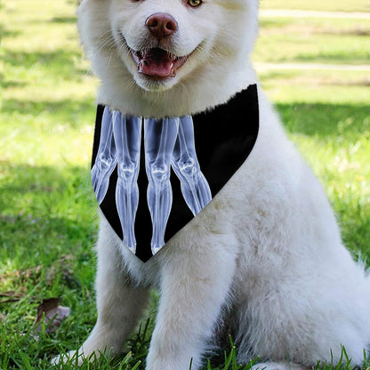Vitruvian Man X-Ray Print Over The Collar Dog Bandana