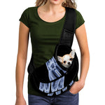 Vitruvian Man X-Ray Print Pet Sling Carrier