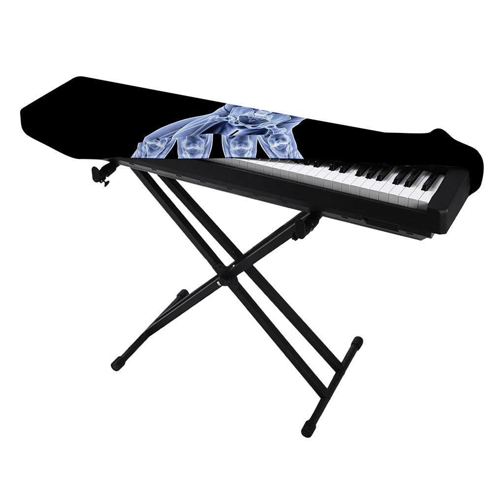 Vitruvian Man X-Ray Print Piano Keyboard Cover