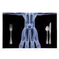 Vitruvian Man X-Ray Print Placemat