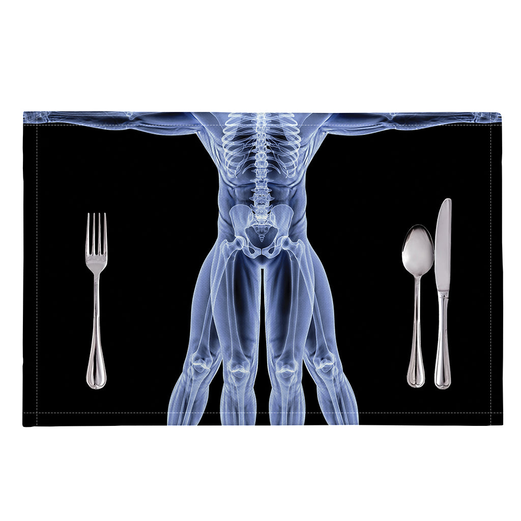 Vitruvian Man X-Ray Print Placemat
