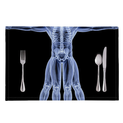 Vitruvian Man X-Ray Print Placemat
