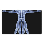 Vitruvian Man X-Ray Print Polyester Doormat