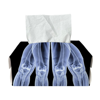 Vitruvian Man X-Ray Print Rectangle Tissue Box Cover