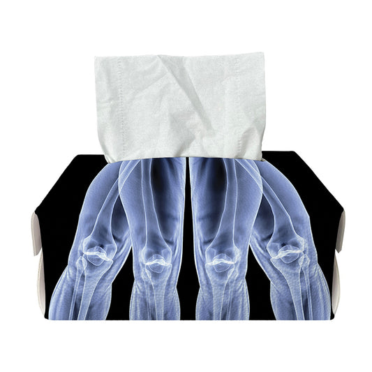 Vitruvian Man X-Ray Print Rectangle Tissue Box Cover