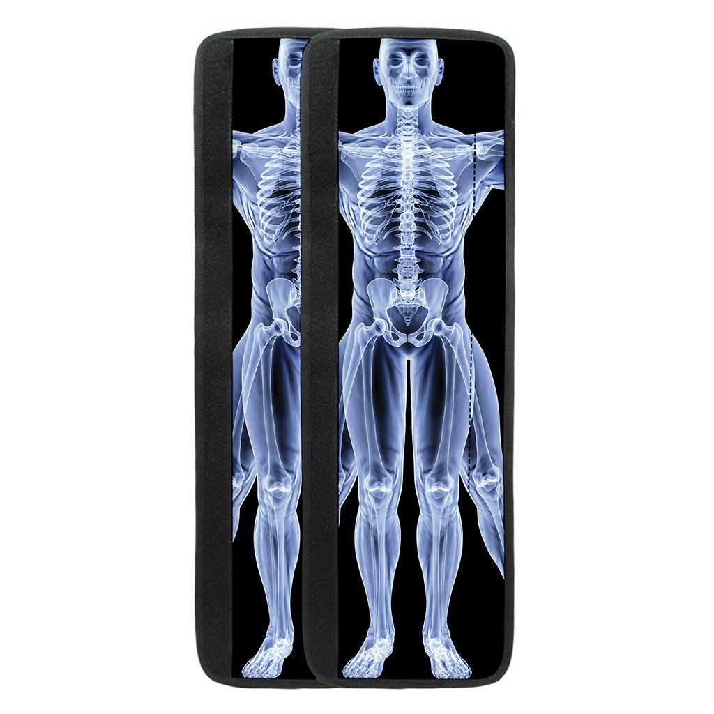 Vitruvian Man X-Ray Print Refrigerator Handle Covers