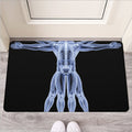 Vitruvian Man X-Ray Print Rubber Doormat