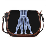 Vitruvian Man X-Ray Print Saddle Bag