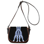 Vitruvian Man X-Ray Print Saddle Bag