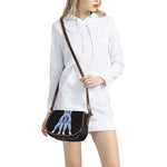 Vitruvian Man X-Ray Print Saddle Bag