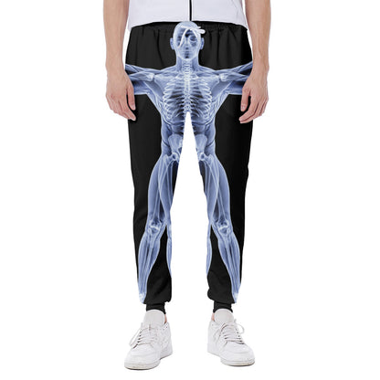 Vitruvian Man X-Ray Print Scuba Joggers