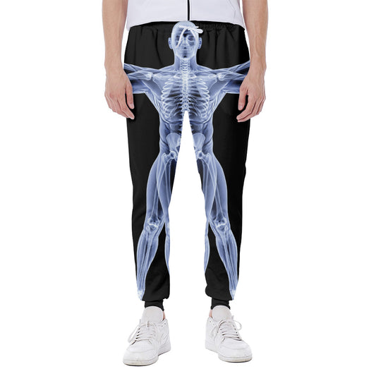 Vitruvian Man X-Ray Print Scuba Joggers