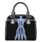 Vitruvian Man X-Ray Print Shoulder Handbag