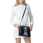 Vitruvian Man X-Ray Print Shoulder Handbag
