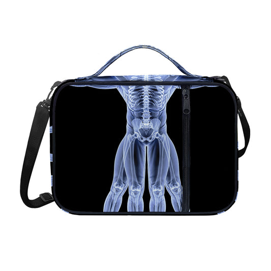 Vitruvian Man X-Ray Print Shoulder Strap Bible Bag
