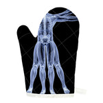 Vitruvian Man X-Ray Print Single Oven Mitt