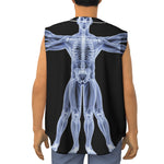 Vitruvian Man X-Ray Print Sleeveless Baseball Jersey