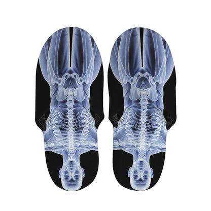 Vitruvian Man X-Ray Print Slippers