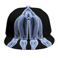 Vitruvian Man X-Ray Print Snapback Cap