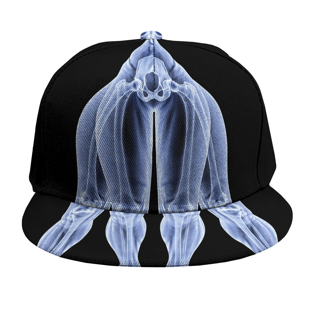 Vitruvian Man X-Ray Print Snapback Cap
