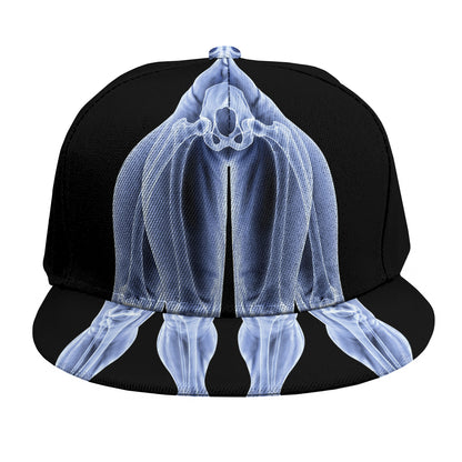 Vitruvian Man X-Ray Print Snapback Cap