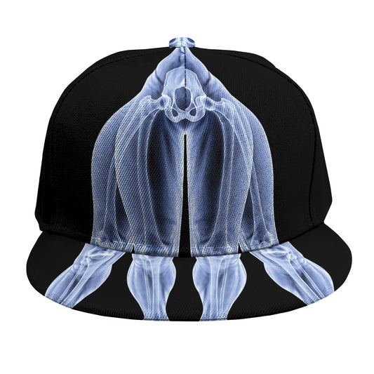 Vitruvian Man X-Ray Print Snapback Cap