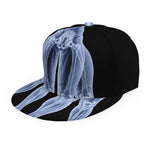 Vitruvian Man X-Ray Print Snapback Cap