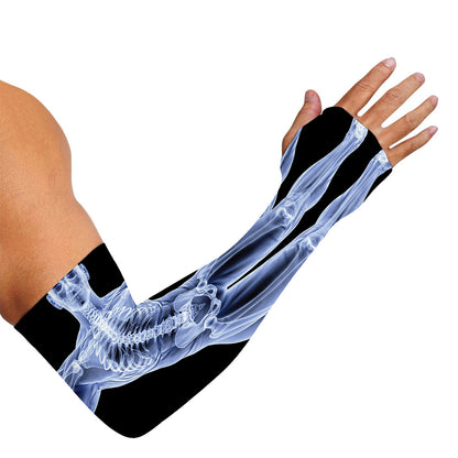 Vitruvian Man X-Ray Print Sun Protection Arm Sleeves