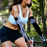 Vitruvian Man X-Ray Print Sun Protection Arm Sleeves