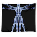 Vitruvian Man X-Ray Print Tapestry