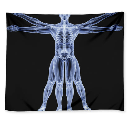 Vitruvian Man X-Ray Print Tapestry
