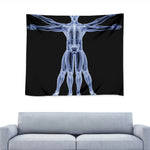 Vitruvian Man X-Ray Print Tapestry