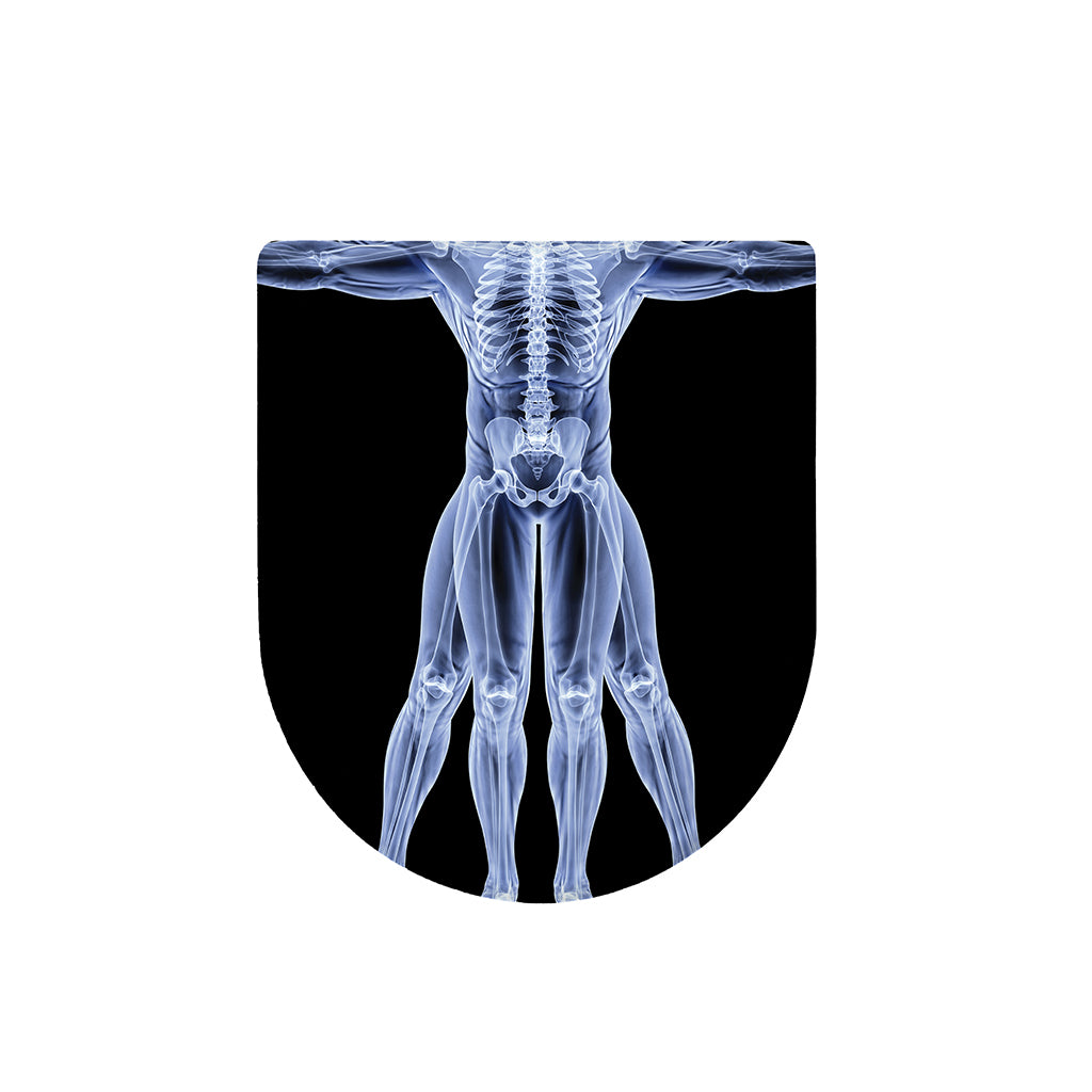 Vitruvian Man X-Ray Print Toilet Lid Cover