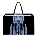 Vitruvian Man X-Ray Print Utility Tote Bag