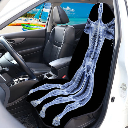 Vitruvian Man X-Ray Print Waterproof Car Seat Cover