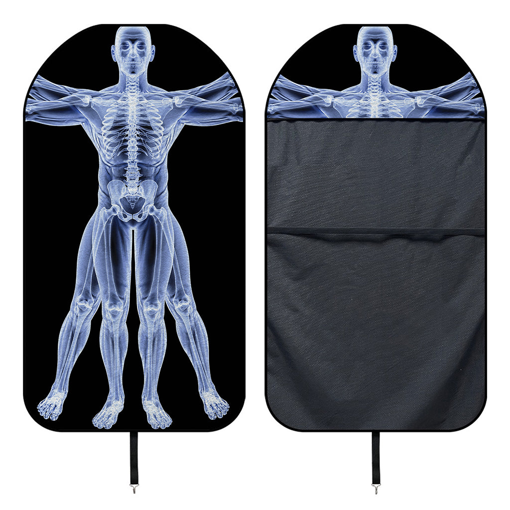 Vitruvian Man X-Ray Print Waterproof Car Seat Cover