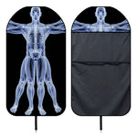 Vitruvian Man X-Ray Print Waterproof Car Seat Cover