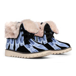 Vitruvian Man X-Ray Print Winter Boots
