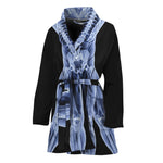 Vitruvian Man X-Ray Print Women's Bathrobe