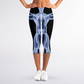 Vitruvian Man X-Ray Print Women's Capri Leggings