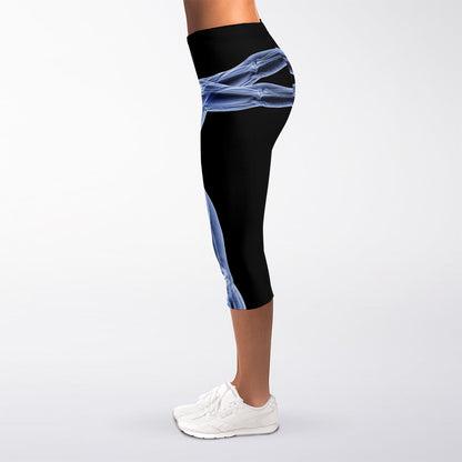 Vitruvian Man X-Ray Print Women's Capri Leggings