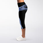 Vitruvian Man X-Ray Print Women's Capri Leggings