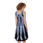 Vitruvian Man X-Ray Print Women's Sleeveless Dress