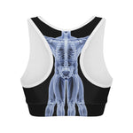 Vitruvian Man X-Ray Print Women's Sports Bra