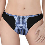 Vitruvian Man X-Ray Print Women's Thong