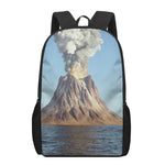 Volcanic Mountain Print 17 Inch Backpack